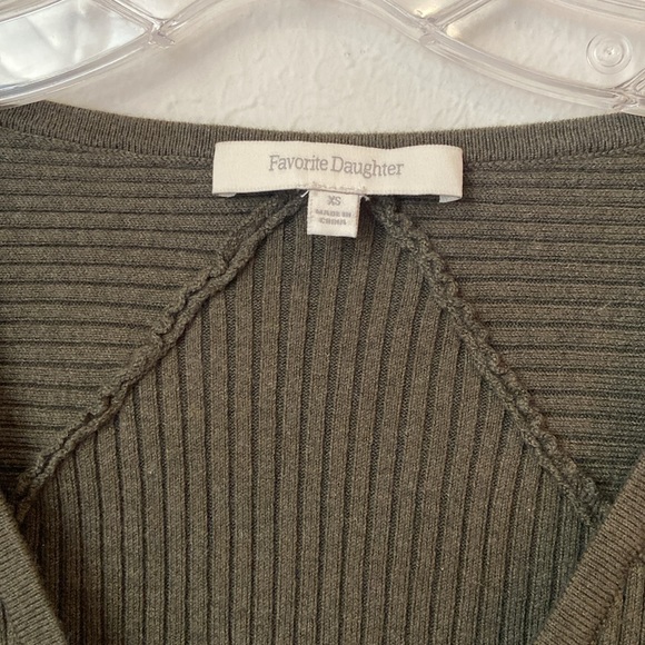 Favorite Daughter Dark Green Darcy Cardigan - Picture 3 of 7
